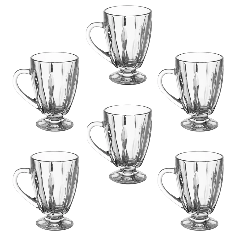 فنجان پایه دار جی سی سی مدل رومنس کد 1296128 بسته 6 عددی 