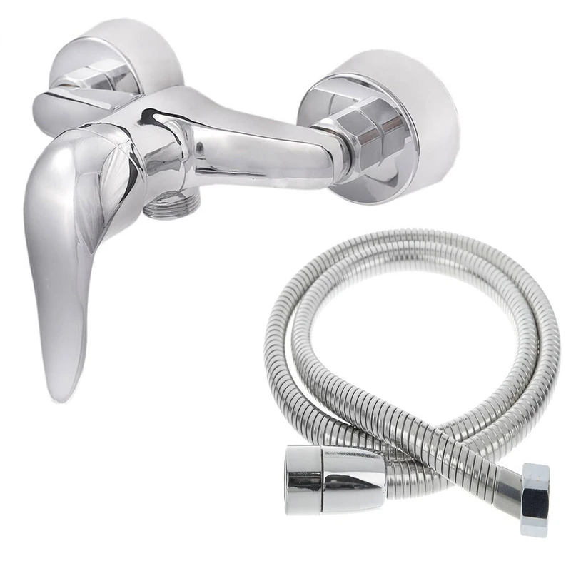 شیر سرویس بهداشتی تک متال مدل قو به همراه شلنگ توالت