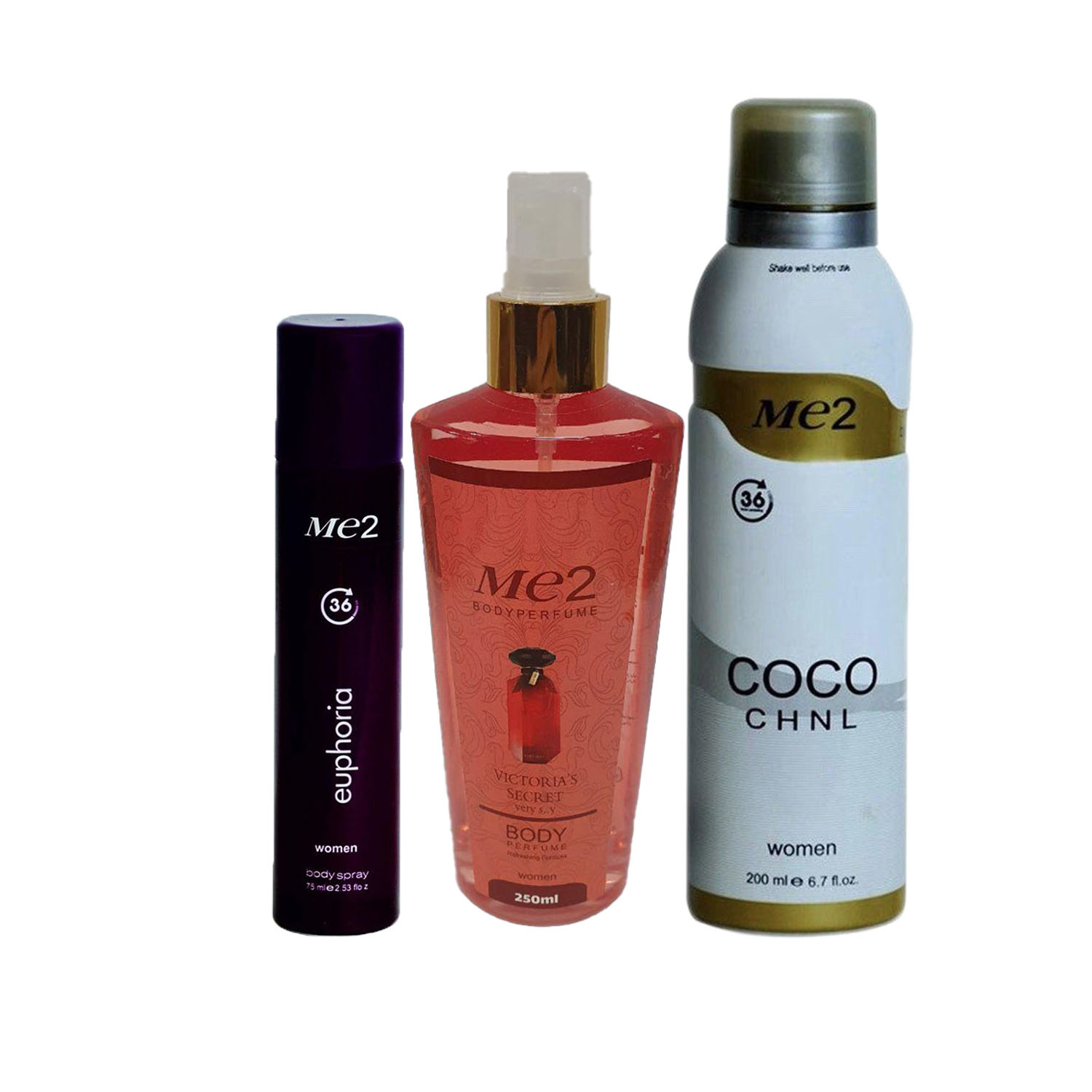  بادی اسپلش و اسپری بدن زنانه می تو مدل 210 مجموعه 3 عددی 