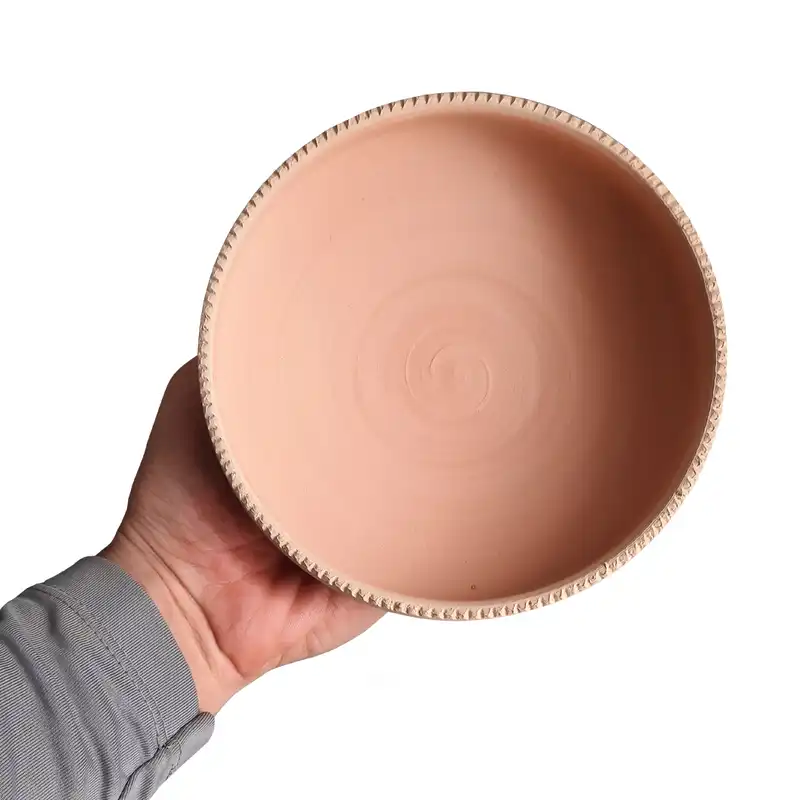 ظرف سفالی خام مدل جاسبزه کد B