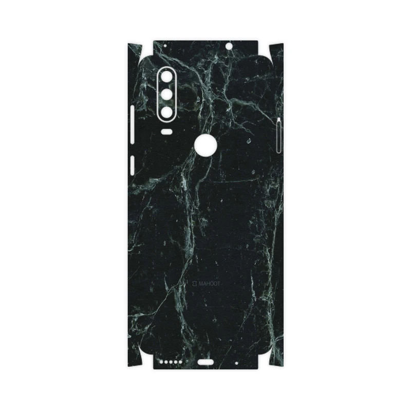 برچسب پوششی ماهوت مدل Graphite-Green-Marble-FullSkin مناسب برای گوشی موبایل موتورولا One Action