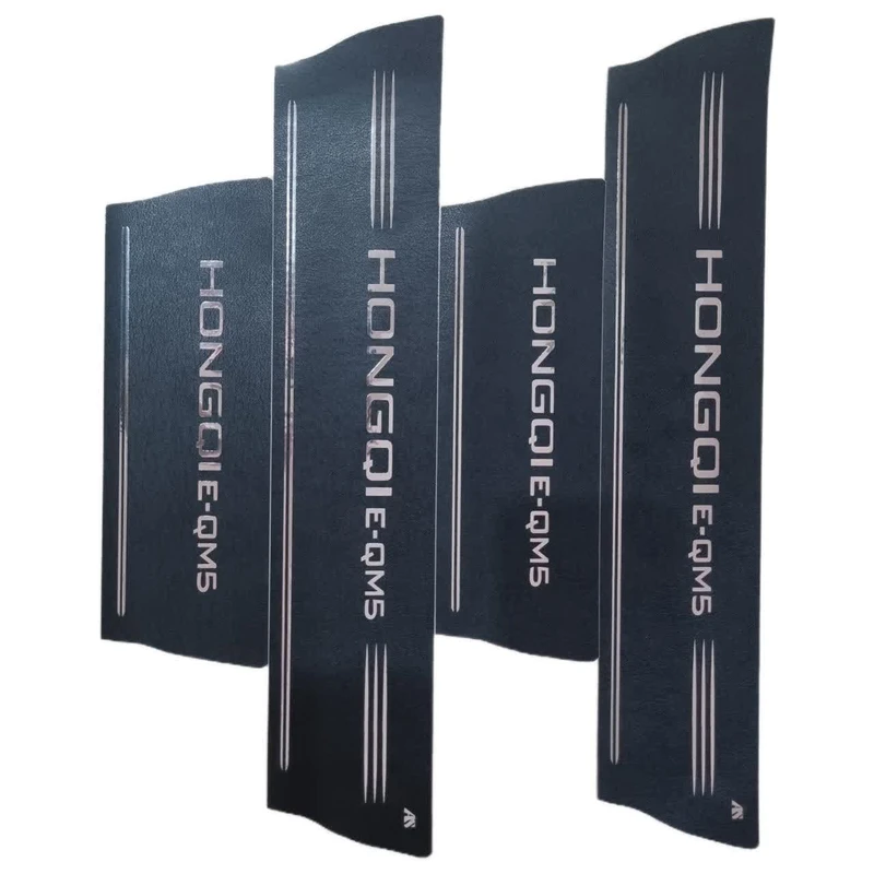 برچسب پارکابی خودرو امیران اسپرت طرح چرم کد 2025099 مناسب برای هونگچی E-QM5 مجموعه 4 عددی