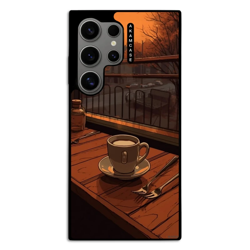 کاور آکام مدل AMC-WSGS24U-COFFEE-11 مناسب برای گوشی موبایل سامسونگ Galaxy S24 Ultra