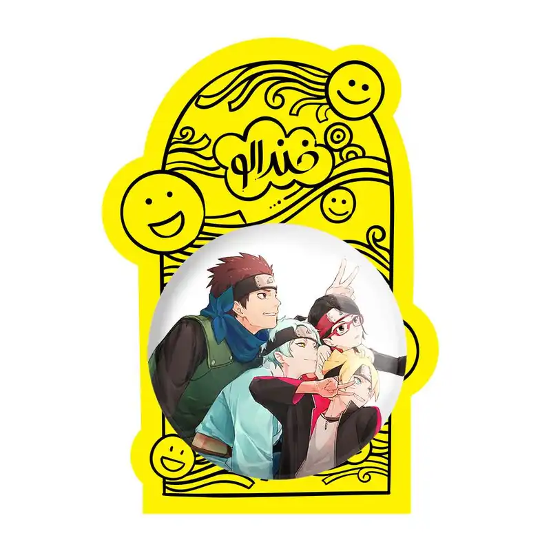 آینه جیبی خندالو مدل بوروتو و دوستان انیمه بوروتو Boruto  کد 13156