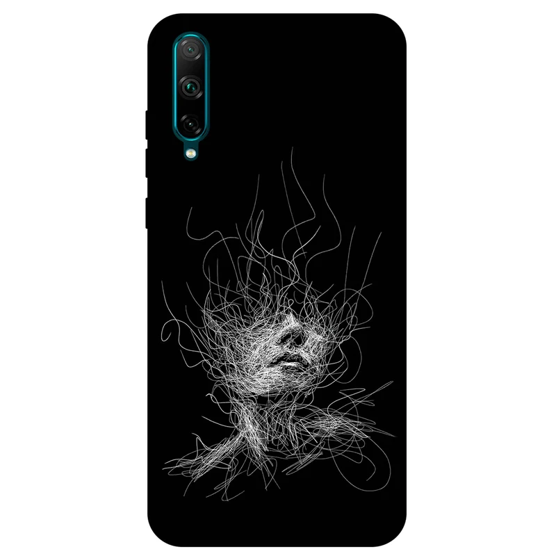  کاور مگافون طرح اسکچ صورت مدل 7423 مناسب برای گوشی موبایل آنر 30i