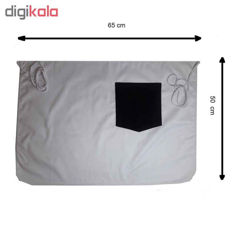 لباس کار مدل A54 رنگ سفید