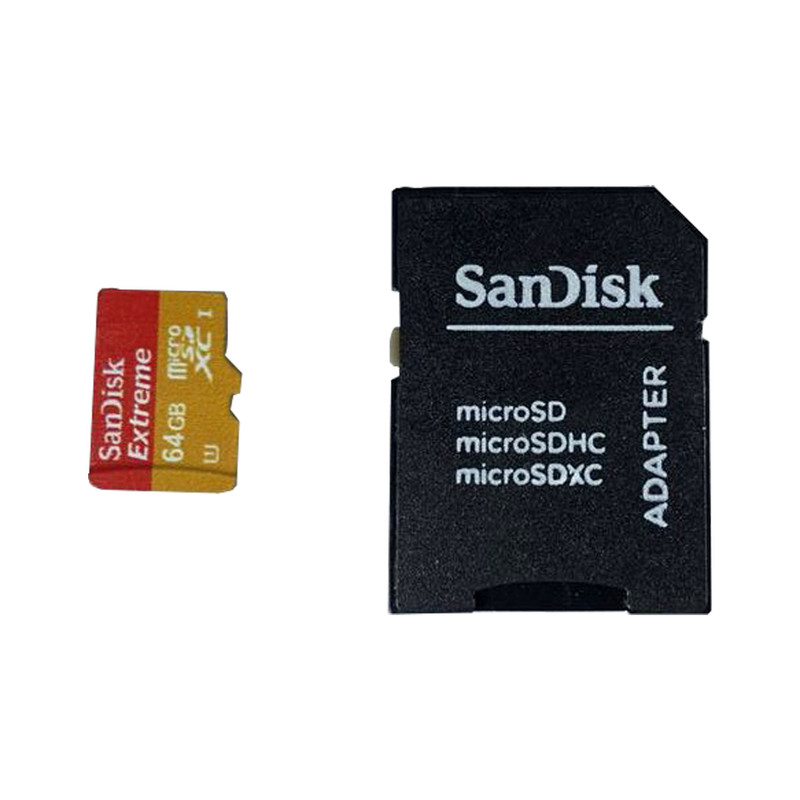 کارت حافظه microSDHC مدل EXTEREME PRO کلاس 10 استاندارد UHS-I U1 سرعت 95MBps ظرفیت 64 گیگابایت به همراه آداپتور SD