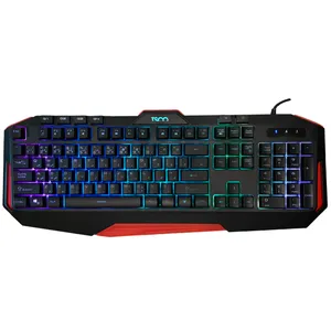 کیبورد گیمینگ تسکو مدل TK 8123 GA، سوییچ ممبران، Full-Size، نورپردازی LED RGB