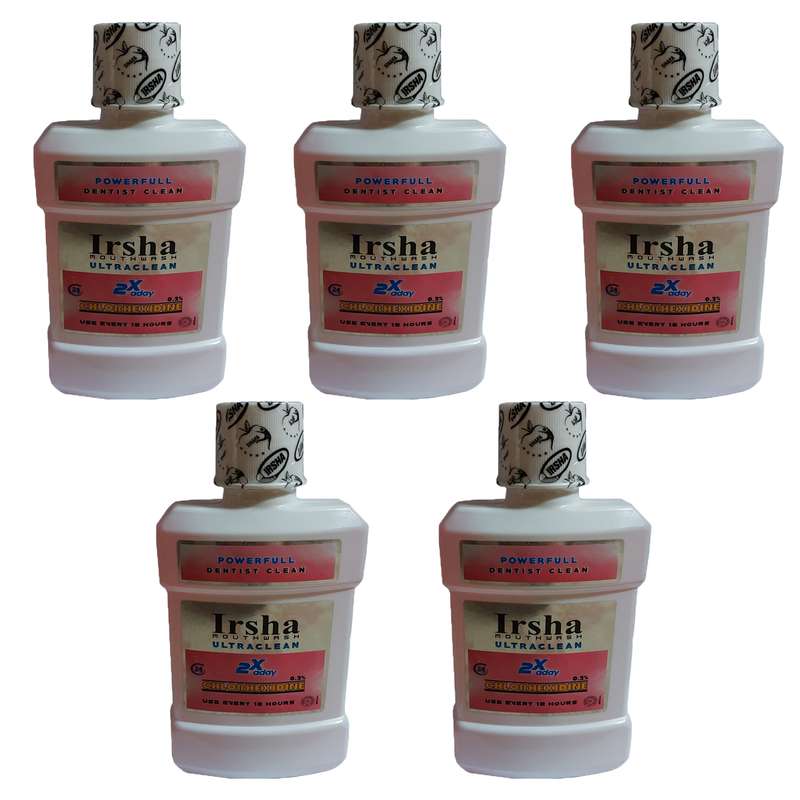 دهان شویه ایرشا مدل Chlorhexidine حجم 250 میلی لیتر بسته 5 عددی دهان شویه ایرشا مدل Chlorhexidine حجم 250 میلی لیتر بسته 5 عددی
