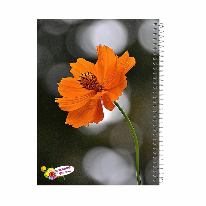دفتر مشق 60 برگ گلبرگ طرح گل کد 601744