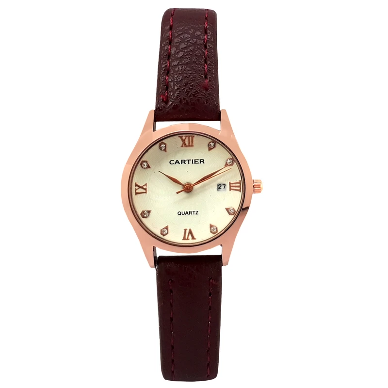 ساعت مچی عقربه ای زنانه مدل الماس کد 01