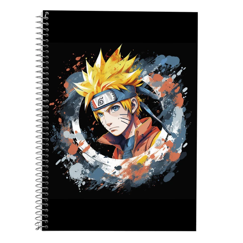 دفتر زبان 50 برگ مدوپد مدل سه خط طرح Naroto کد DF11204