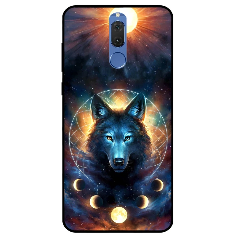 کاور مگافون طرح گرگ و ماه مدل 8006 مناسب برای گوشی موبایل هوآوی Mate 10 Lite	