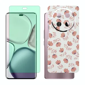 Glass Together model green light screen protector suitable for Honor X9c mobile phone with back cover sticker