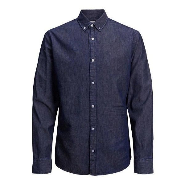 نکته خرید - قیمت روز پیراهن آستین بلند مردانه جک اند جونز مدل DENIM-12164676 خرید