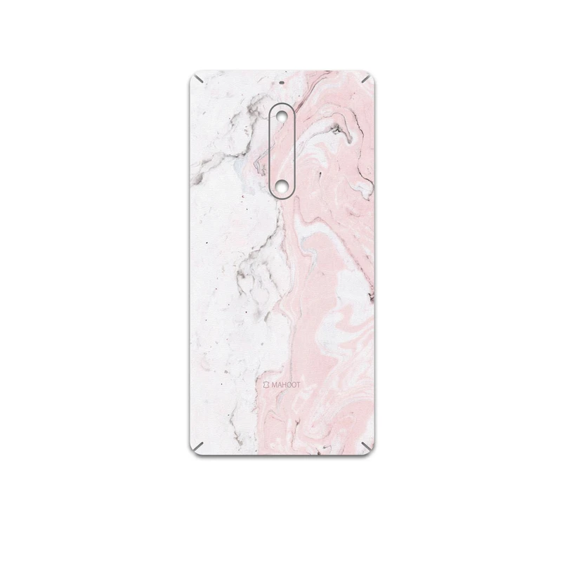 برچسب پوششی ماهوت مدل Blanco-Pink-Marble مناسب برای گوشی موبایل نوکیا 5