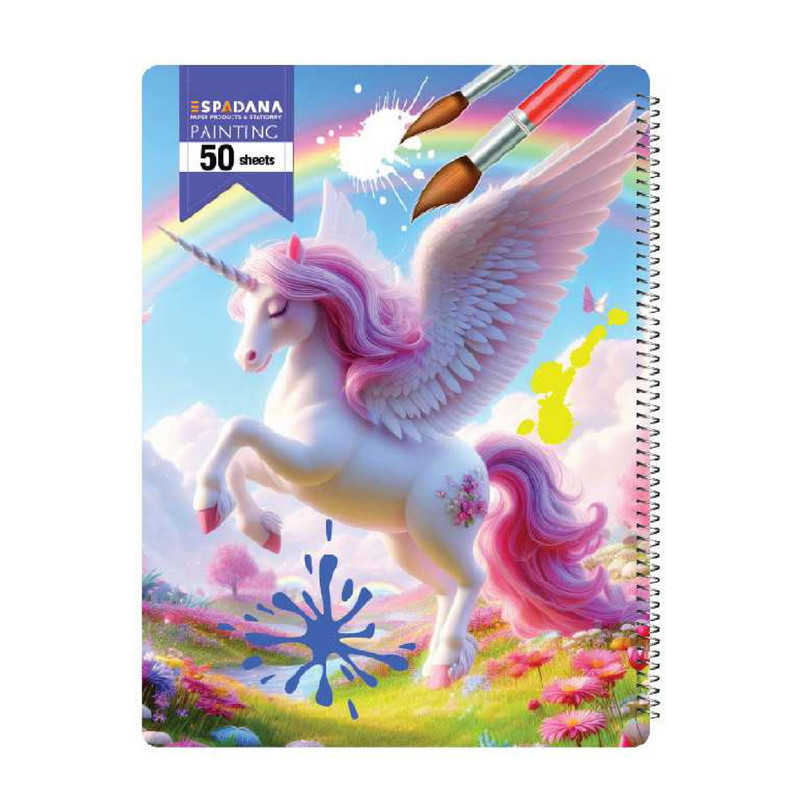 دفتر نقاشی 50 برگ اسپادانا کد 5010 مجموعه 12 عددی