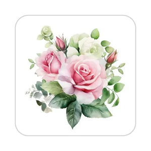 زیر لیوانی کاکتی طرح گل مدل mp16506