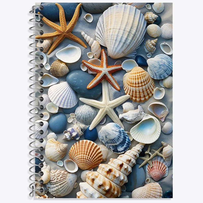 دفتر لغت 50 برگ خندالو طرح پترن دریایی کد N5317