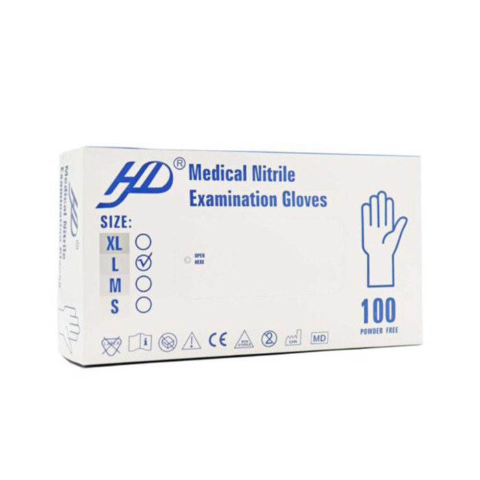 دستکش نیتریل اچ دی مدل L10 سایز بزرگ بسته 100 عددی