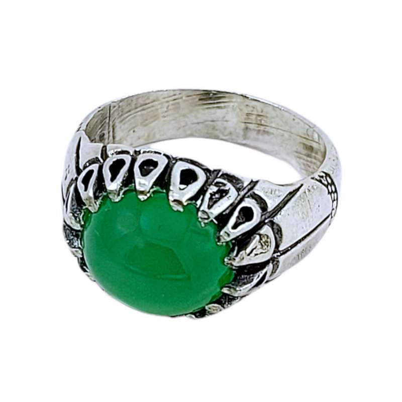 انگشتر نقره مردانه مدل عقیق