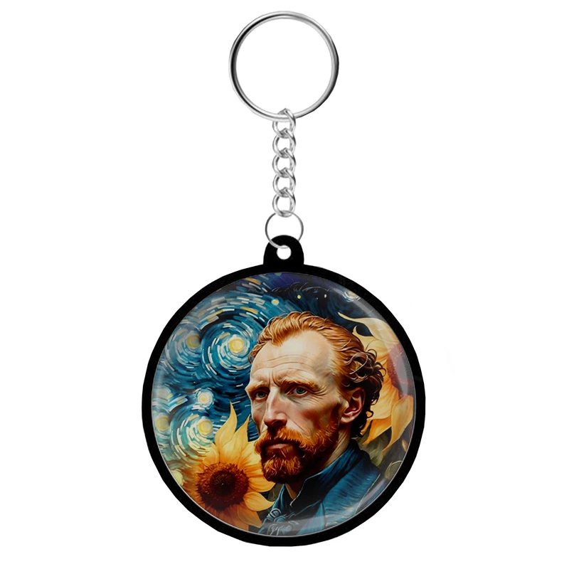 جاکلیدی مدل نقاشی گل‌های آفتابگردان و شب پر ستاره از ون گوگ کد s15163