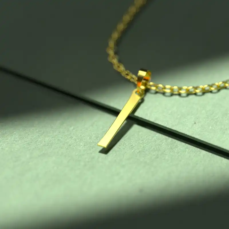 گردنبند طلا 18 عیار زنانه مدوپد مدل حرف I کد H3-1-1347