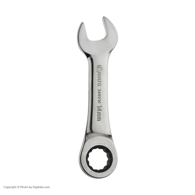 آچار جغجغه ای یک سر تخت جنیوس تولز مدل 760214 سایز 14 میلی متر