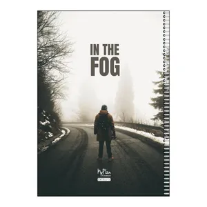 دفتر مشق 50 برگ مای پلن طرح Fog مدل صفحات شماره دار کد F1701