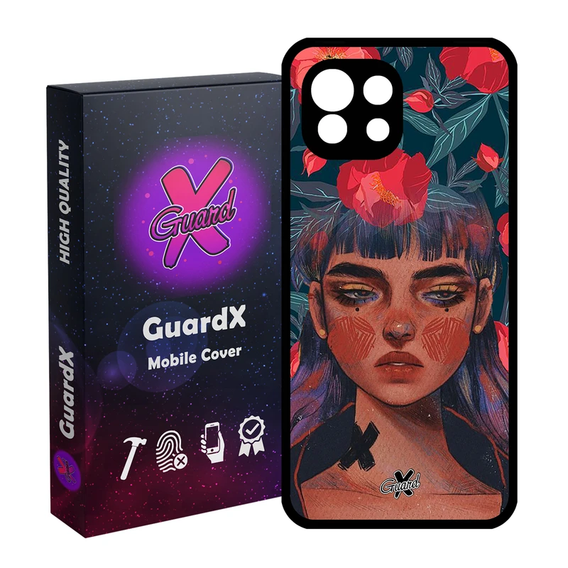 کاور گارد ایکس طرح Girl مدل Glass10334 مناسب برای گوشی موبایل شیائومی Mi 11 Lite