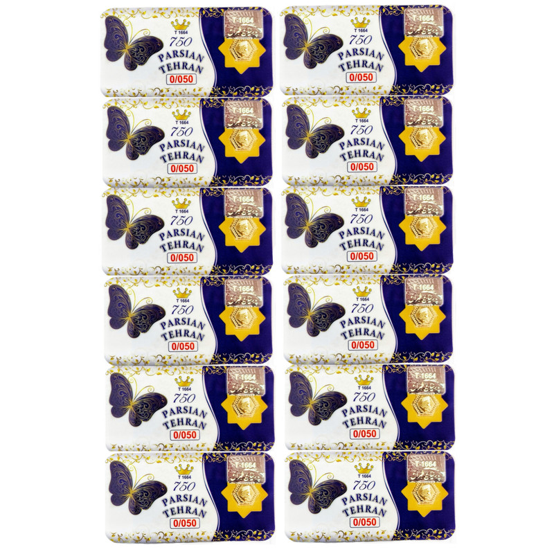 سکه گرمی طلا 18 عیار پارسیان تهران مدل الن نار ELN416 مجموعه 12 عددی