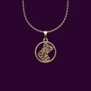 گردنبند طلا 18 عیار زنانه مدوپد مدل جوراب کریسمس کد NN2-1-1021