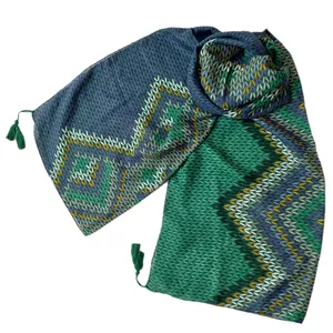 شال زنانه مدل نخی پاییزه طرح بافت