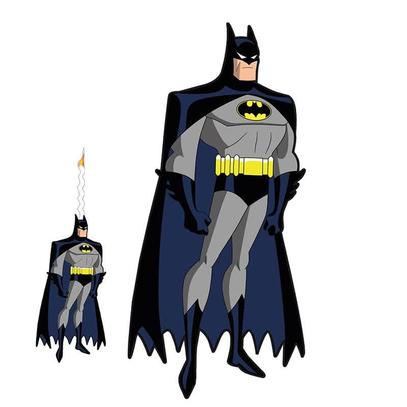 استند رومیزی تولد طرح بتمن به همراه شمع مجموعه دو عددی