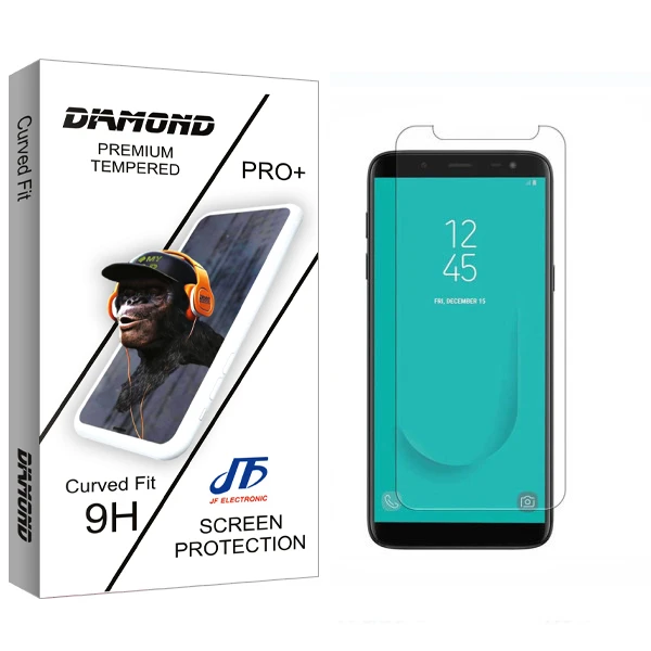 محافظ صفحه نمایش شیشه ای جی اف مدل Diamond glass مناسب برای گوشی موبایل سامسونگ Galaxy J8 Plus