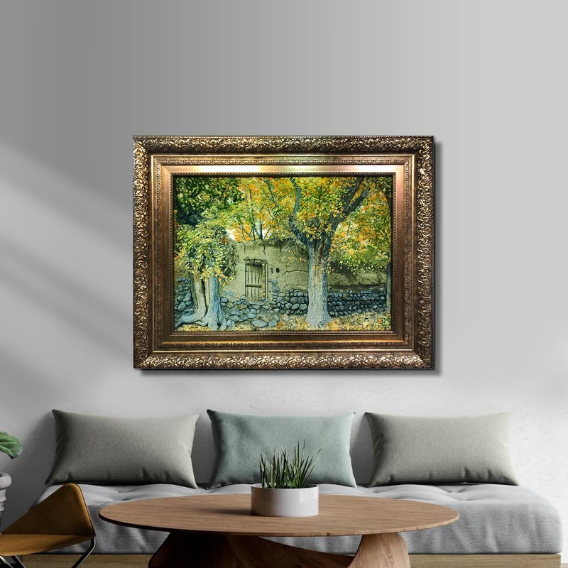 تابلو فرش دستبافت طرح منظره کد 1015