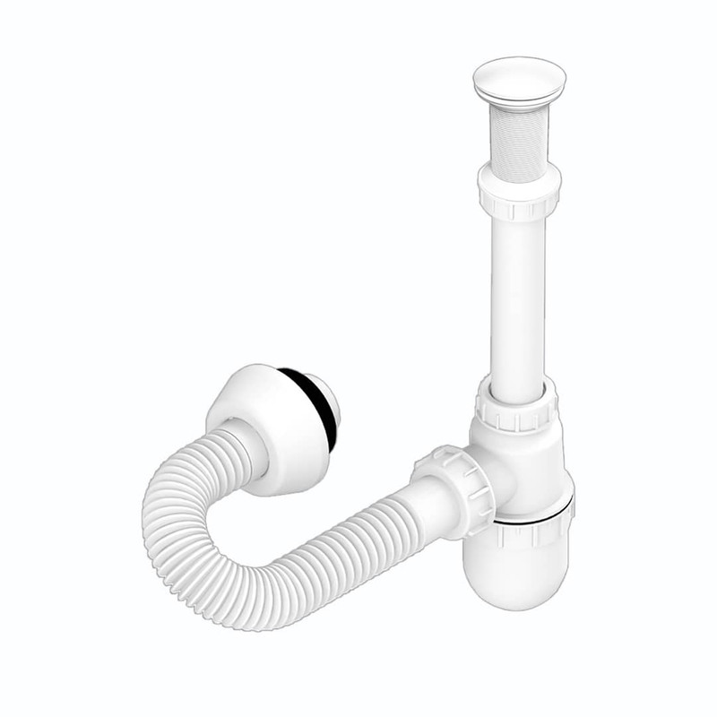 سیفون روشویی جهانیار مدل اتومات 6-210 به همراه زیرآب