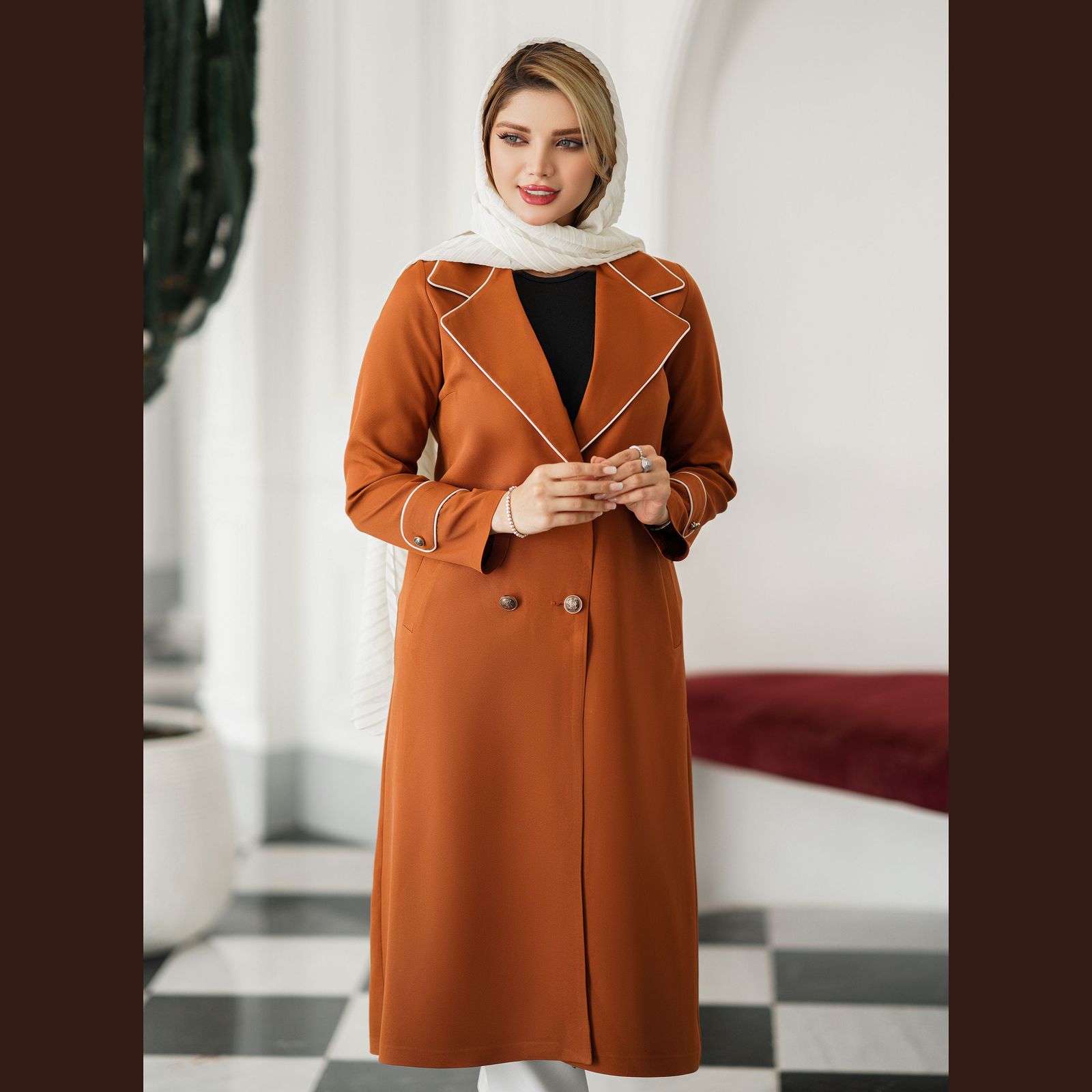 مانتو زنانه السانا مدل هیمو کد 127417 -  - 2