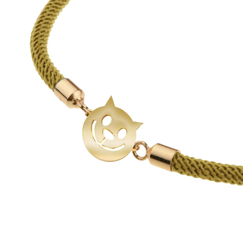 دستبند طلا 18 عیار زنانه مدوپد مدل ایموجی کد D14-10079