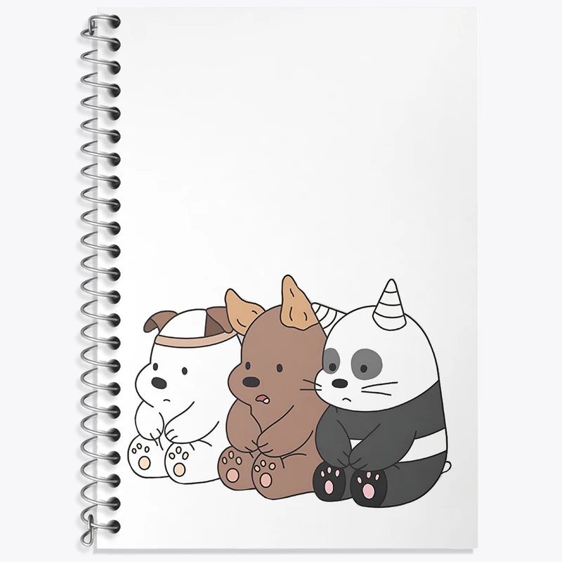 دفتر لغت 50 برگ خندالو طرح سه خرس کله پوک کد N3182