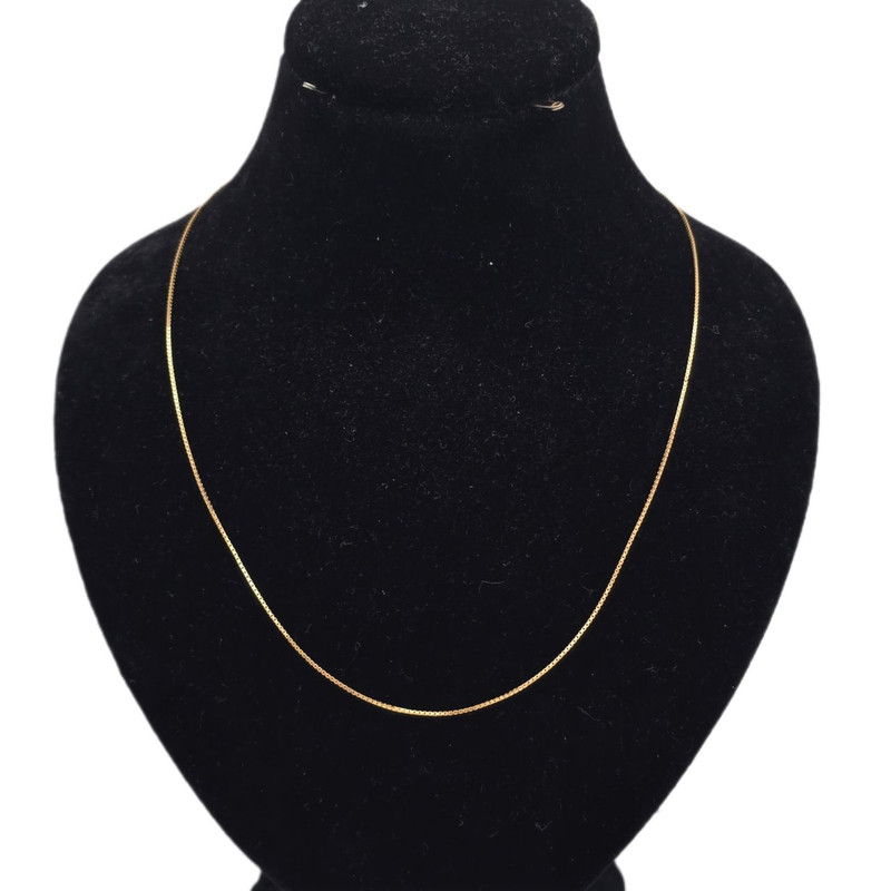 زنجیر طلا کم اجرت 18 عیار زنانه گالری طلا و شمش برلیان مدل ونیزی کد 45