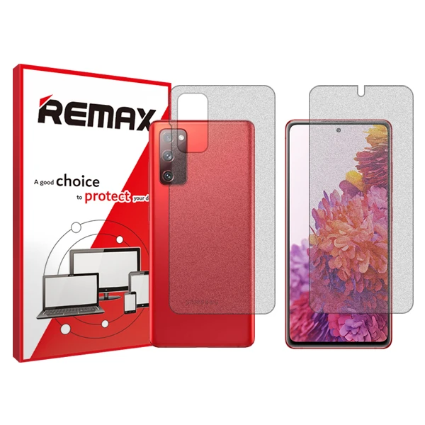 محافظ صفحه نمایش مات ریمکس مدل HyMTT مناسب برای گوشی موبایل سامسونگ Galaxy S20 FE به همراه محافظ پشت گوشی