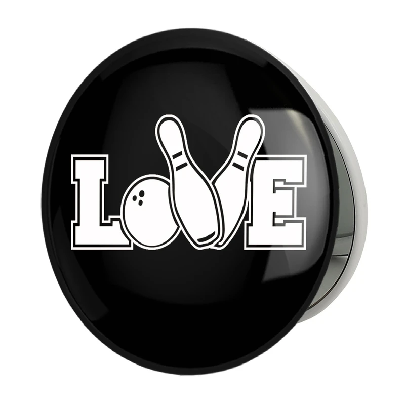 آینه جیبی خندالو طرح بولینگ Bowling مدل تاشو کد 28128 