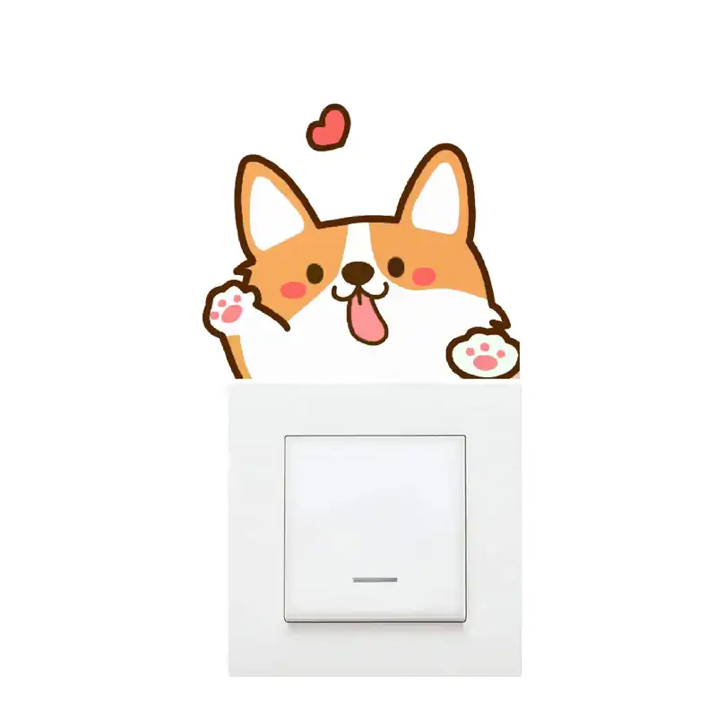 استیکر کلید و پریز مدل روباه