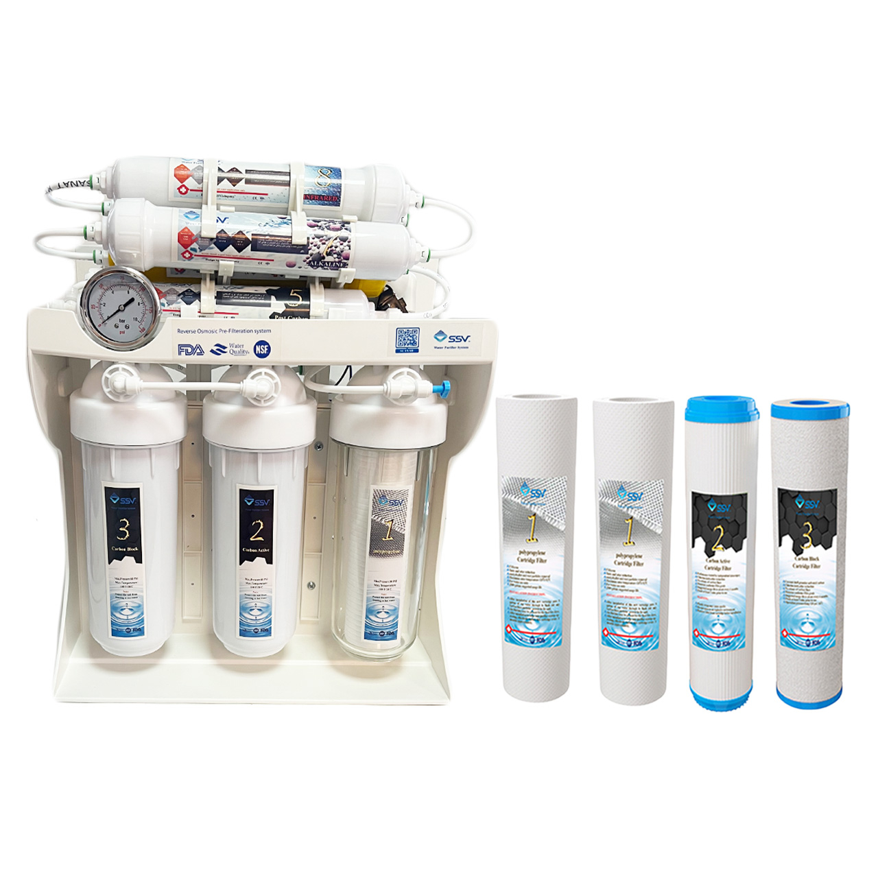 دستگاه تصفیه کننده آب اس اس وی مدل UltraPro A1  X1055 + 4F به همراه فیلتر