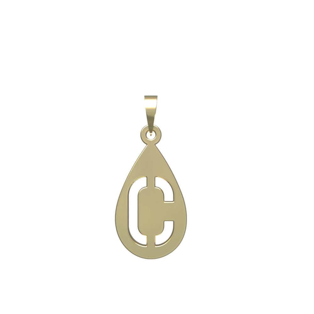 آویز گردنبند طلا 18 عیار زنانه مدوپد مدل حرف C کد PA1-12830 -  - 2