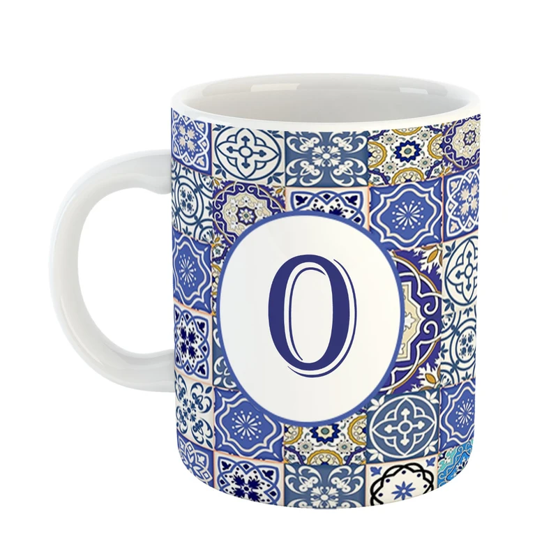 ماگ پادآفرین مدل فانتزی طرح حرف O کد 29