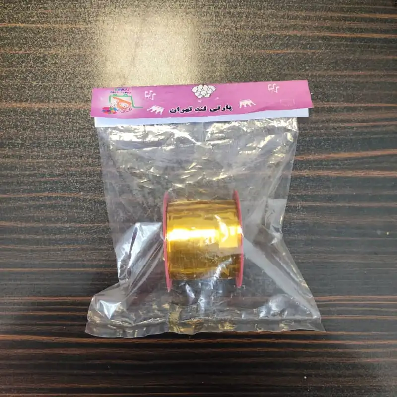 روبان بادکنک پارتی لند تهران مدل متالایز کد 3112 طول 50 متر