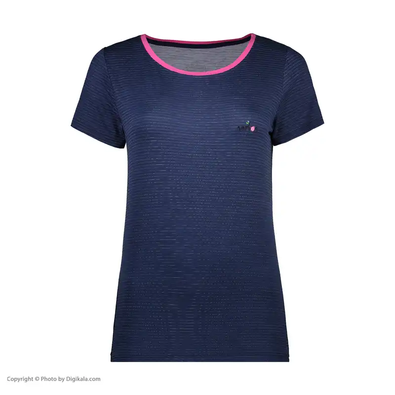 تی شرت آستین کوتاه زنانه ناربن مدل 1521764_3405 رنگ سرمه ای