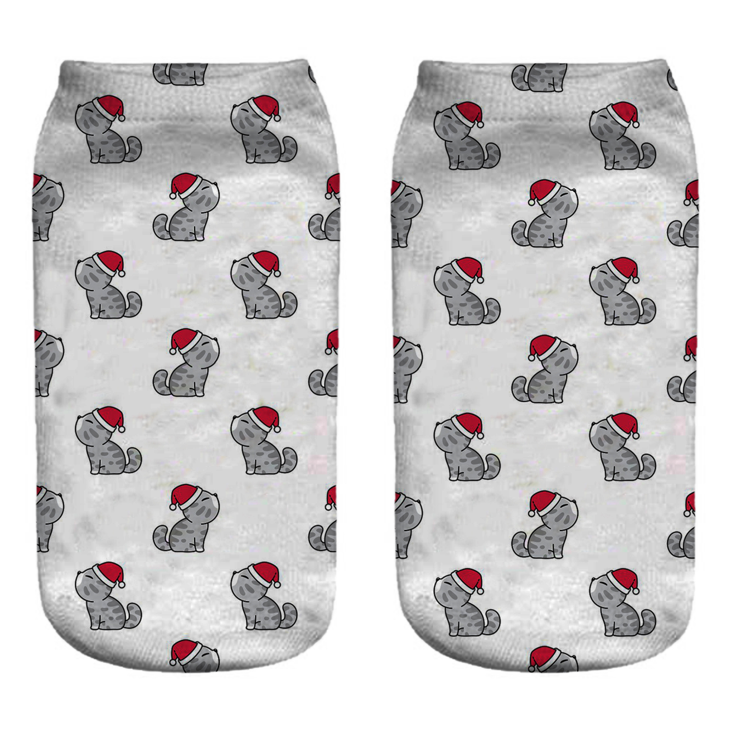 جوراب طرح گربه مدل 006